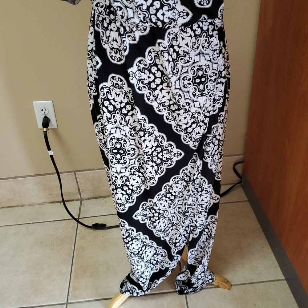 Black Label by Chicos Black and White Dress - Picture 3 of 8